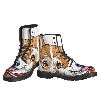 Hipster Pembroke Welsh Corgi Print Backpack