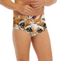 Hipster Pembroke Welsh Corgi Print Men's Briefs