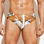 Hipster Pembroke Welsh Corgi Print Men's Swim Briefs