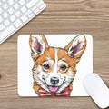 Hipster Pembroke Welsh Corgi Print Mouse Pad