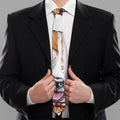 Hipster Pembroke Welsh Corgi Print Necktie
