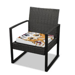 Hipster Pembroke Welsh Corgi Print Outdoor Seat Cushion Cover