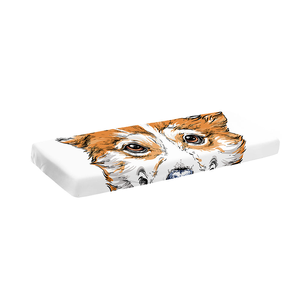 Hipster Pembroke Welsh Corgi Print Piano Keyboard Cover