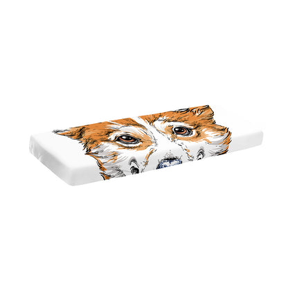 Hipster Pembroke Welsh Corgi Print Piano Keyboard Cover