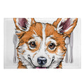 Hipster Pembroke Welsh Corgi Print Placemat