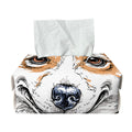 Hipster Pembroke Welsh Corgi Print Rectangle Tissue Box Cover