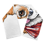 Hipster Pembroke Welsh Corgi Print Scarf