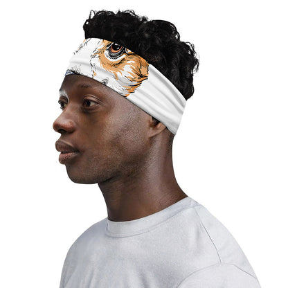 Hipster Pembroke Welsh Corgi Print Sports Headband