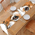 Hipster Pembroke Welsh Corgi Print Table Runner