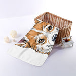 Hipster Pembroke Welsh Corgi Print Towel