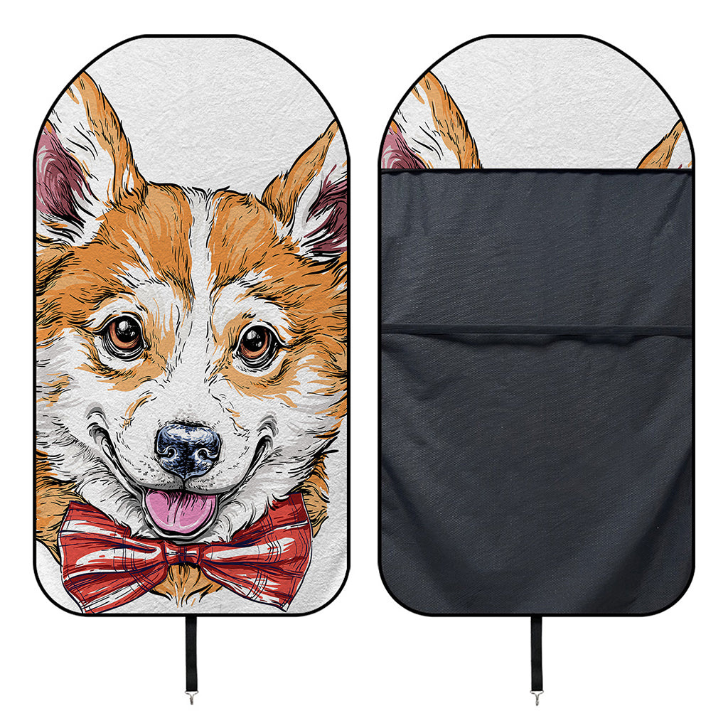 Hipster Pembroke Welsh Corgi Print Waterproof Car Seat Cover