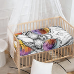 Hipster Pug Print Baby Crib Sheet