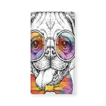 Hipster Pug Print Baby Crib Sheet
