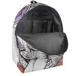 Hipster Pug Print Backpack