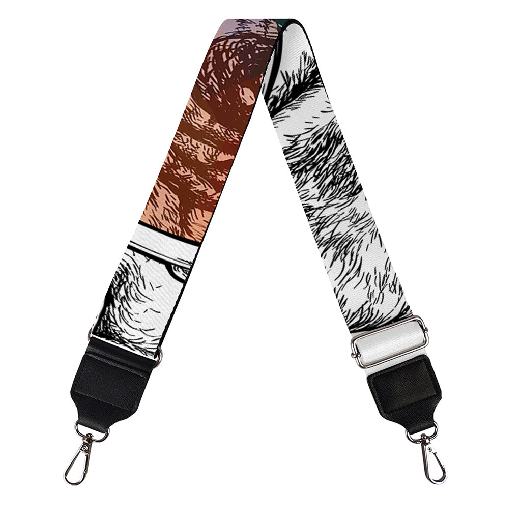 Hipster Pug Print Bag Strap