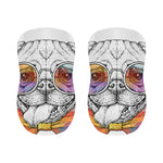 Hipster Pug Print Bar Stool Covers