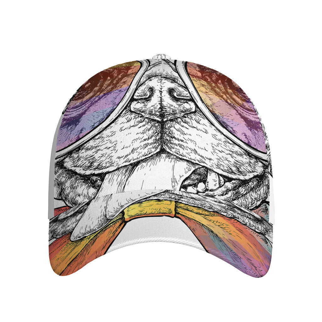 Hipster Pug Print Baseball Cap