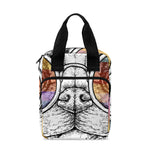 Hipster Pug Print Bible Tote Bag