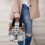 Hipster Pug Print Bible Tote Bag