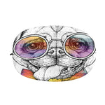 Hipster Pug Print Car Side Mirror Covers