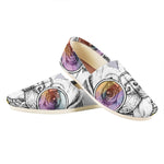 Hipster Pug Print Casual Shoes