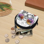 Hipster Pug Print Coin Purse