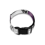 Hipster Pug Print Dog Collar