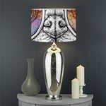 Hipster Pug Print Drum Lamp Shade