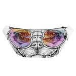 Hipster Pug Print Fanny Pack