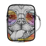 Hipster Pug Print Front Pocket Bible Bag