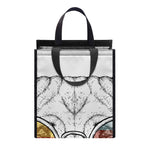 Hipster Pug Print Insulated Lunch Tote