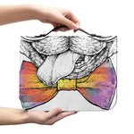 Hipster Pug Print Leather Bible Cover