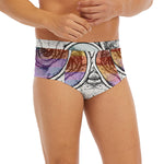 Hipster Pug Print Men's Briefs