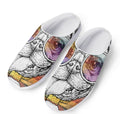 Hipster Pug Print Mesh Casual Shoes
