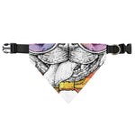 Hipster Pug Print Over The Collar Dog Bandana