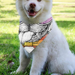 Hipster Pug Print Over The Collar Dog Bandana