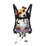 Hipster Pug Print Pet Carrier Backpack