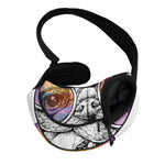 Hipster Pug Print Pet Sling Carrier