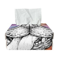 Hipster Pug Print Rectangle Tissue Box Cover
