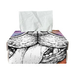 Hipster Pug Print Rectangle Tissue Box Cover