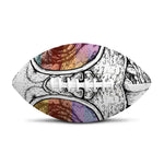 Hipster Pug Print Rugby Ball