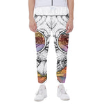 Hipster Pug Print Scuba Joggers