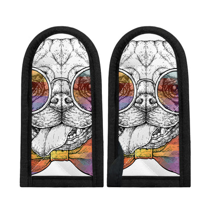 Hipster Pug Print Skillet Handle Cover