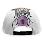 Hipster Pug Print Snapback Cap