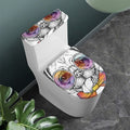 Hipster Pug Print Toilet Lid And Tank Cover Set