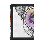 Hipster Pug Print Trifold Wallet