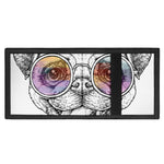Hipster Pug Print Trifold Wallet