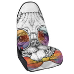 Hipster Pug Print Waterproof Car Seat Cover