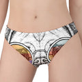 Hipster Pug Print Women's Panties