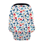 Hockey Equipment Pattern Print Baby Seat Cover